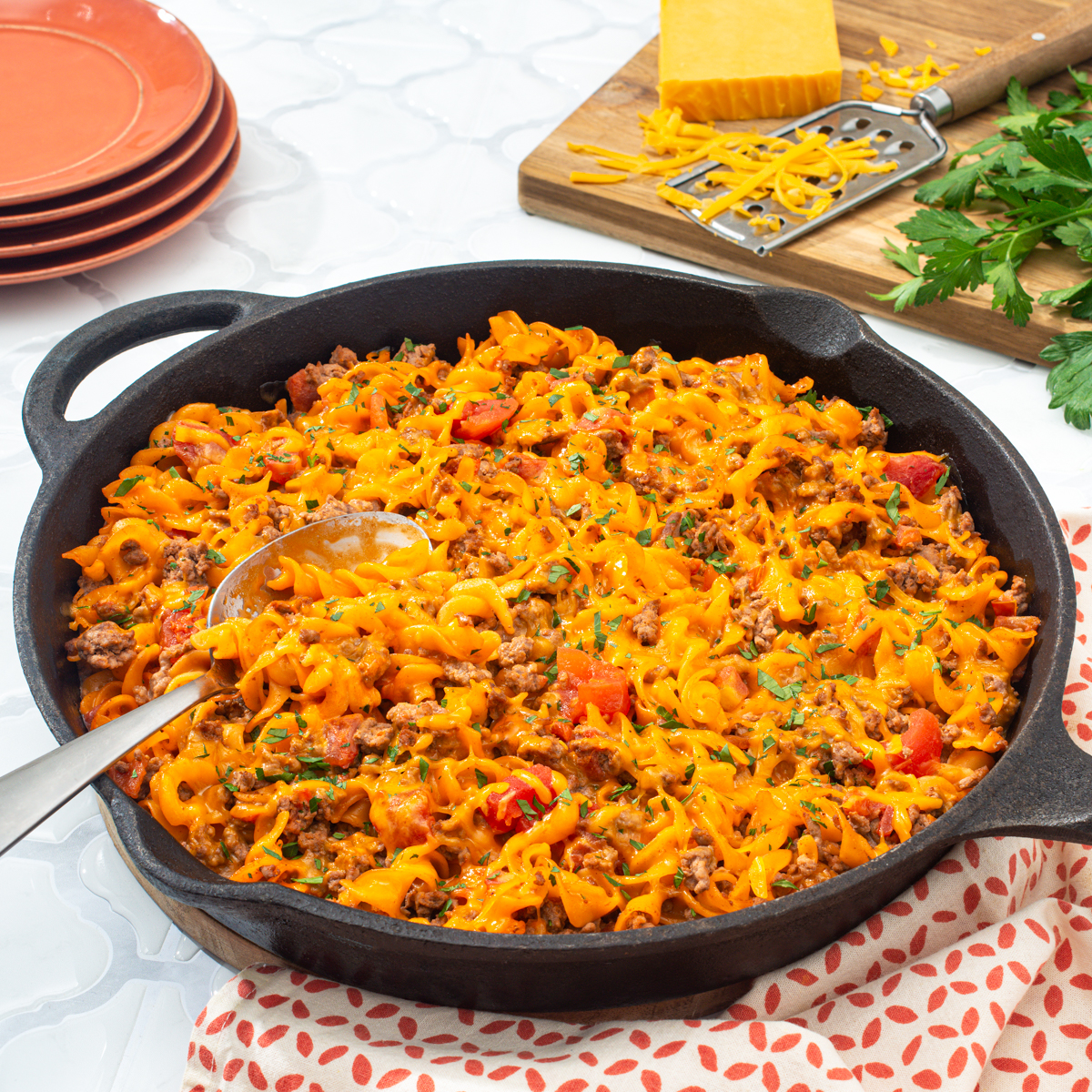 CHEETOS® Mac 'n' Cheese Hamburger Skillet Cheetos